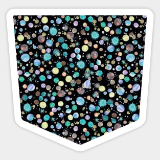 Pocket - Galaxy Planets Constellation Sticker